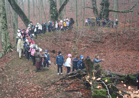 Faito e alunni della G. Pascoli, per un giorno scuola all’aperto