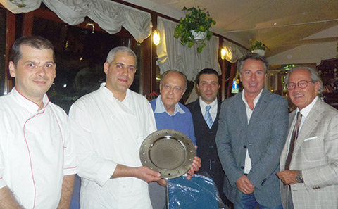L’Accademia Italiana della Cucina “Penisola Sorrentina” riunita al Ristorante “Vela Bianca”
